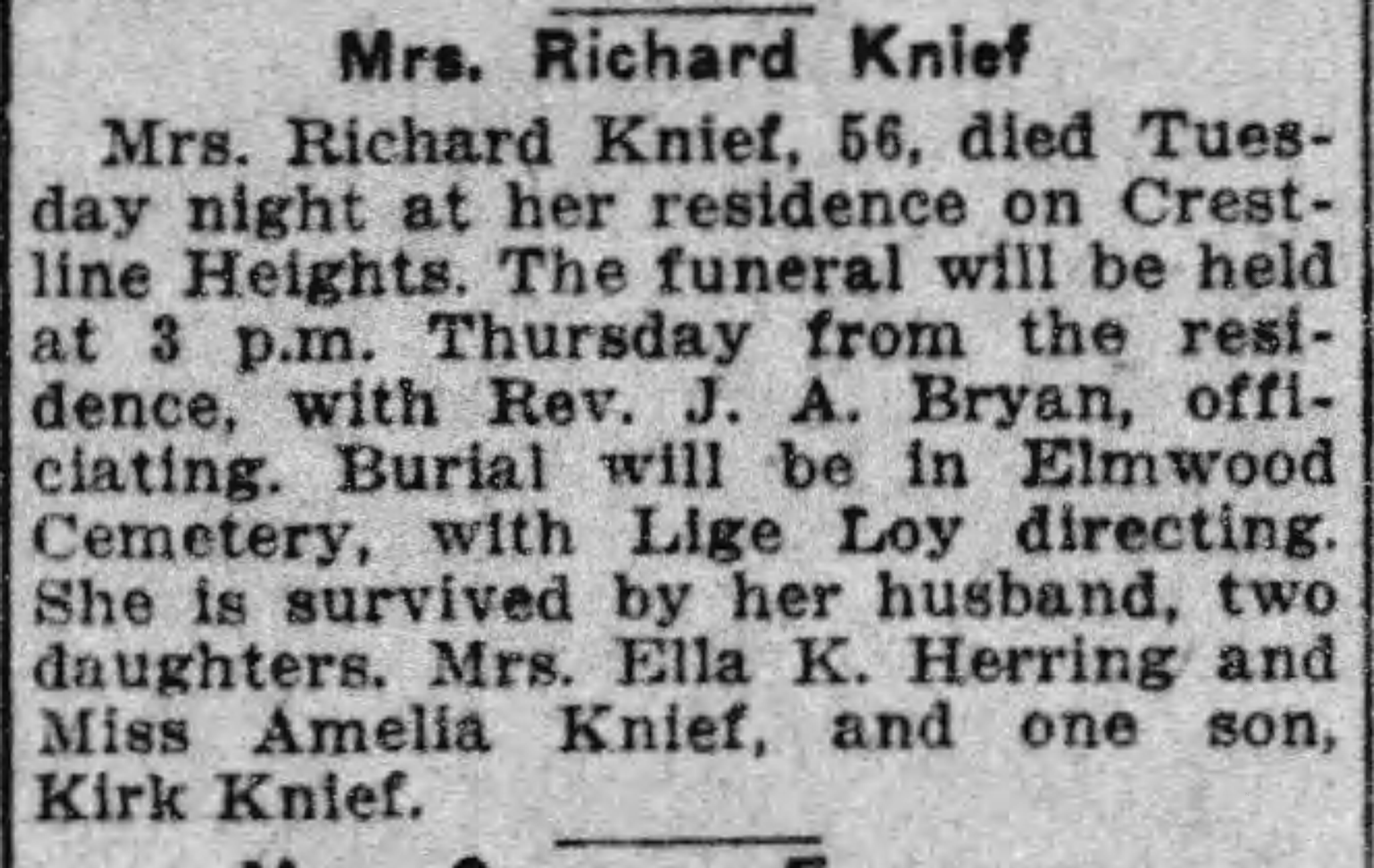 Mrs. Richard Knief